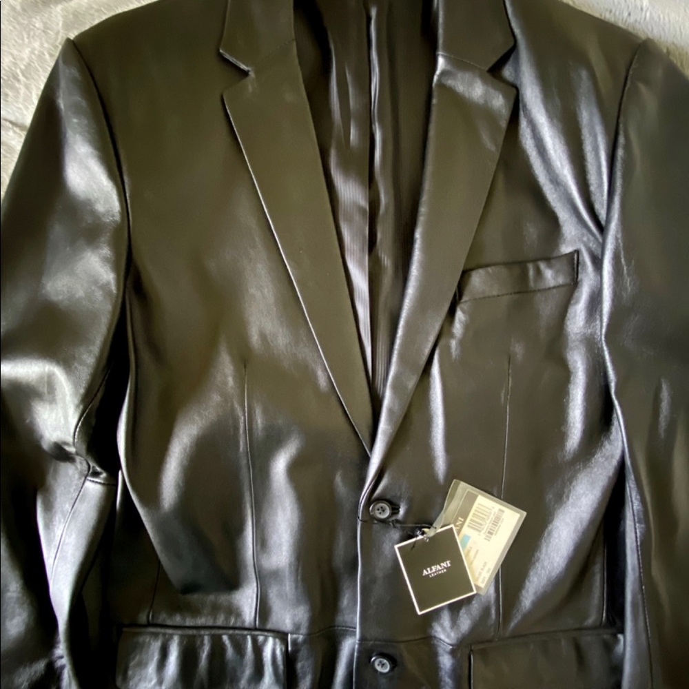 Men’s Alfani Leather LambSkins sport Coat